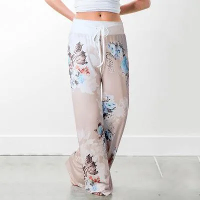 2021 Palazzo Female Sports Pants Wide Leg Pant High Waist Baggy Size 3 XL