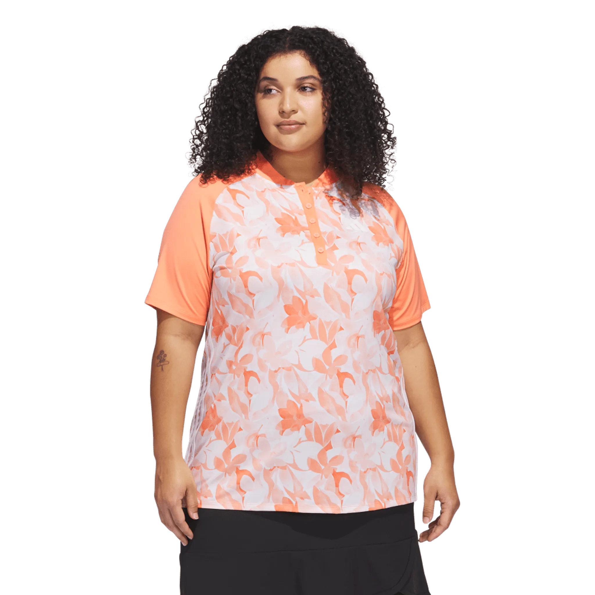 Adidas Floral Poloshirt Damen