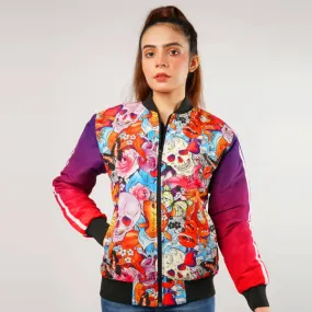 Alice In Wonderland Bomber Jacket