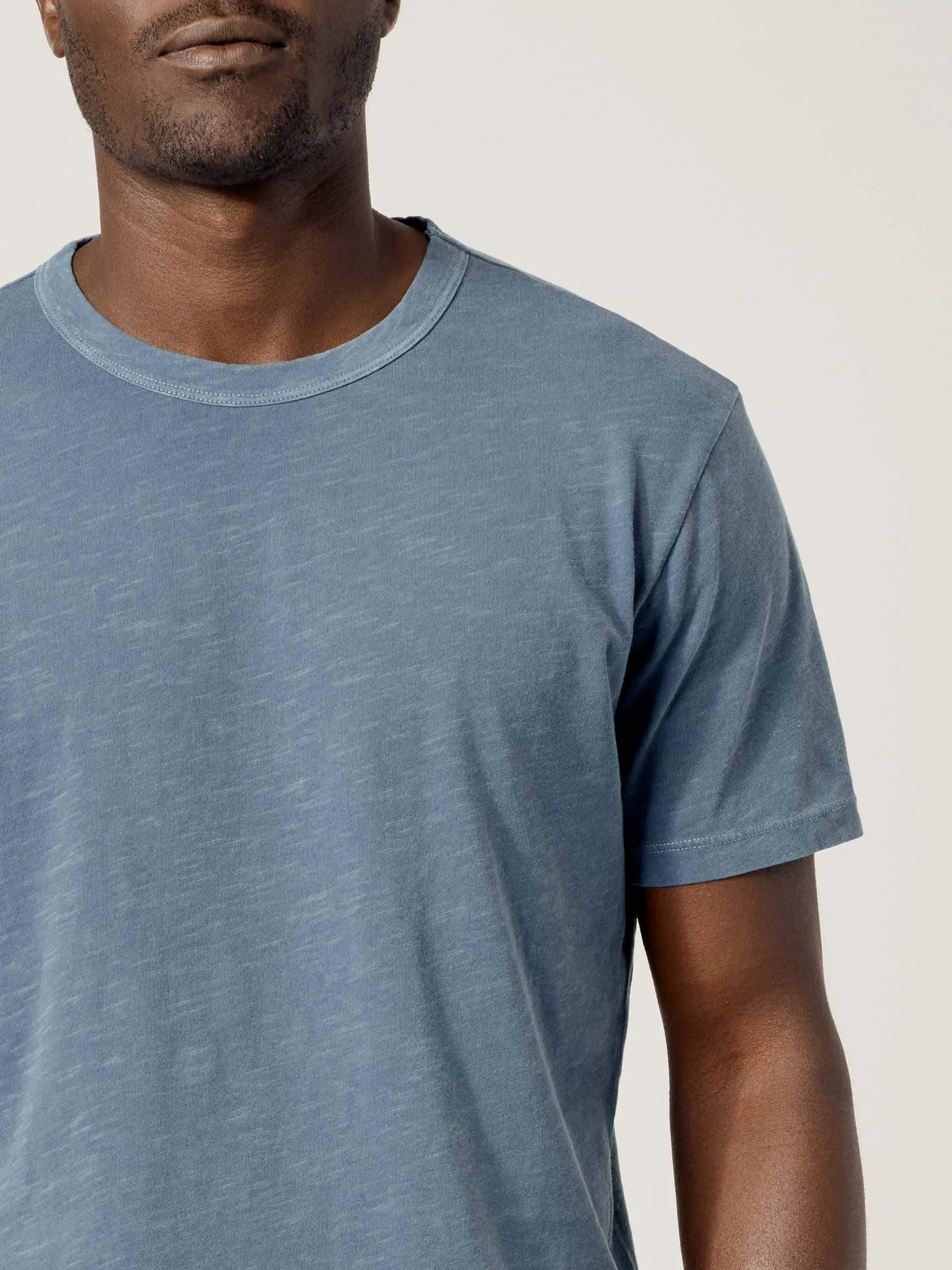 Astro Venice Wash Slub Curved Hem Tee