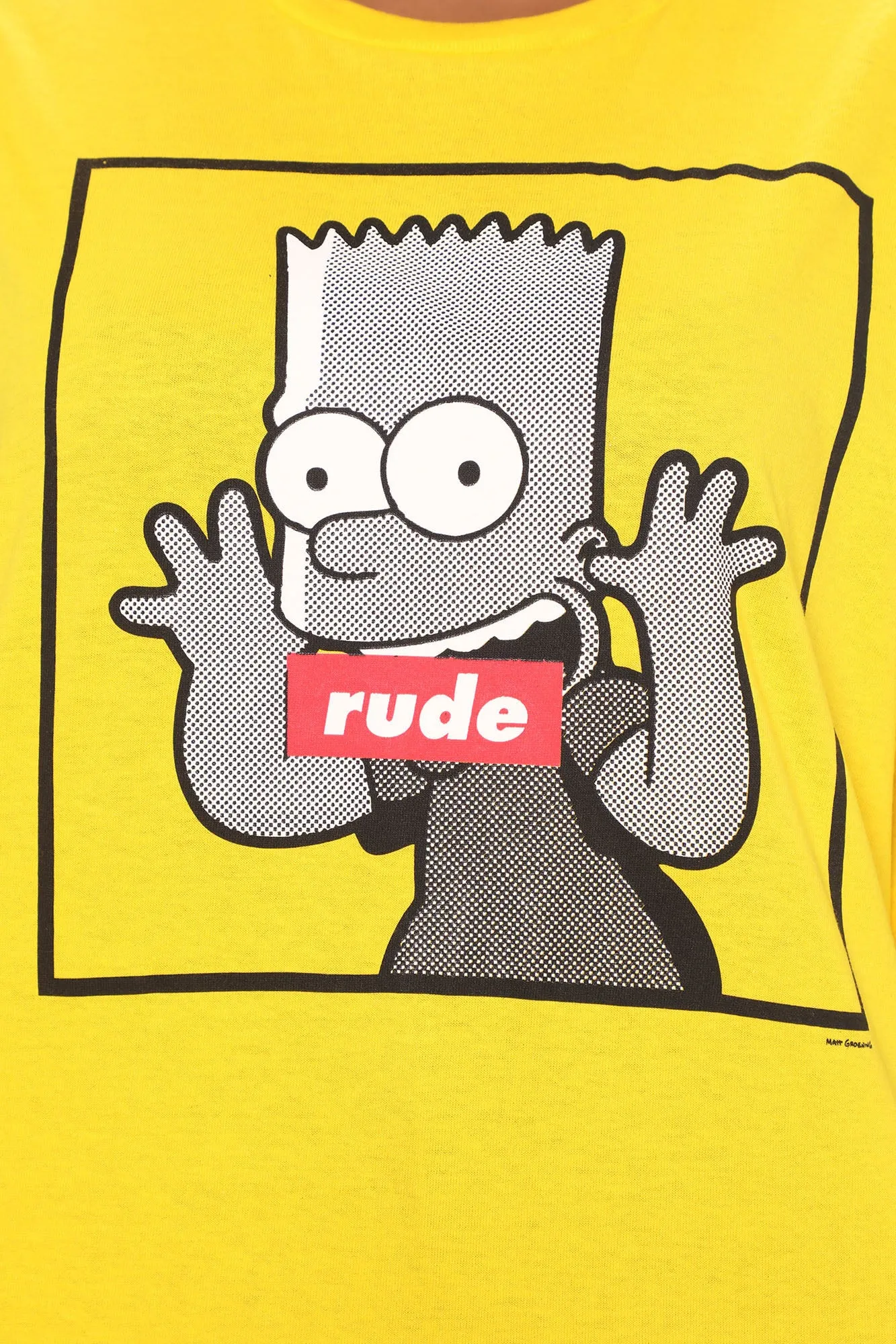 Bart Simpson Eat My Shorts Tee - Yellow