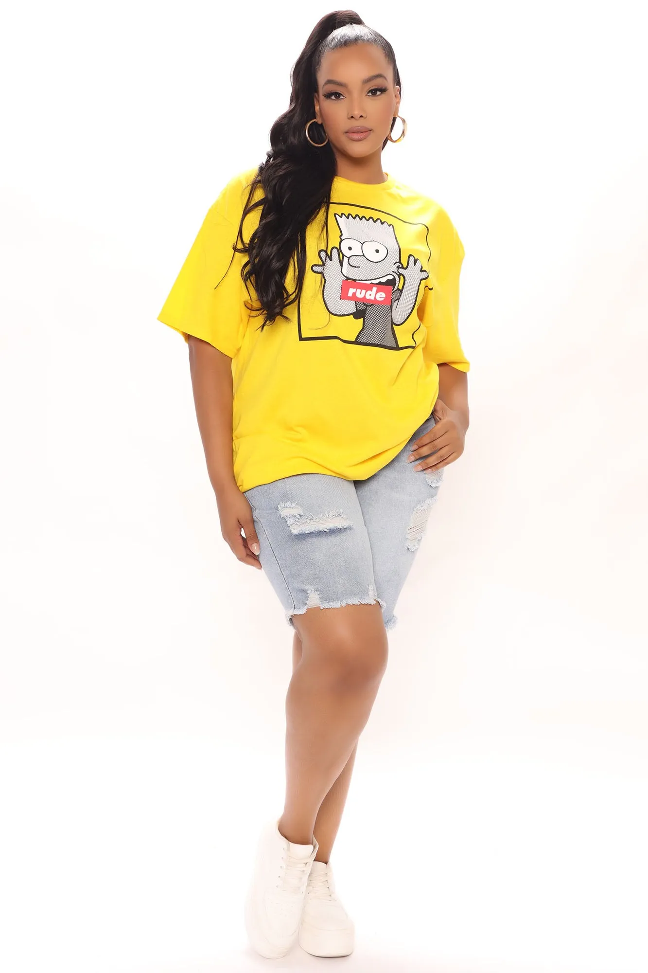 Bart Simpson Eat My Shorts Tee - Yellow