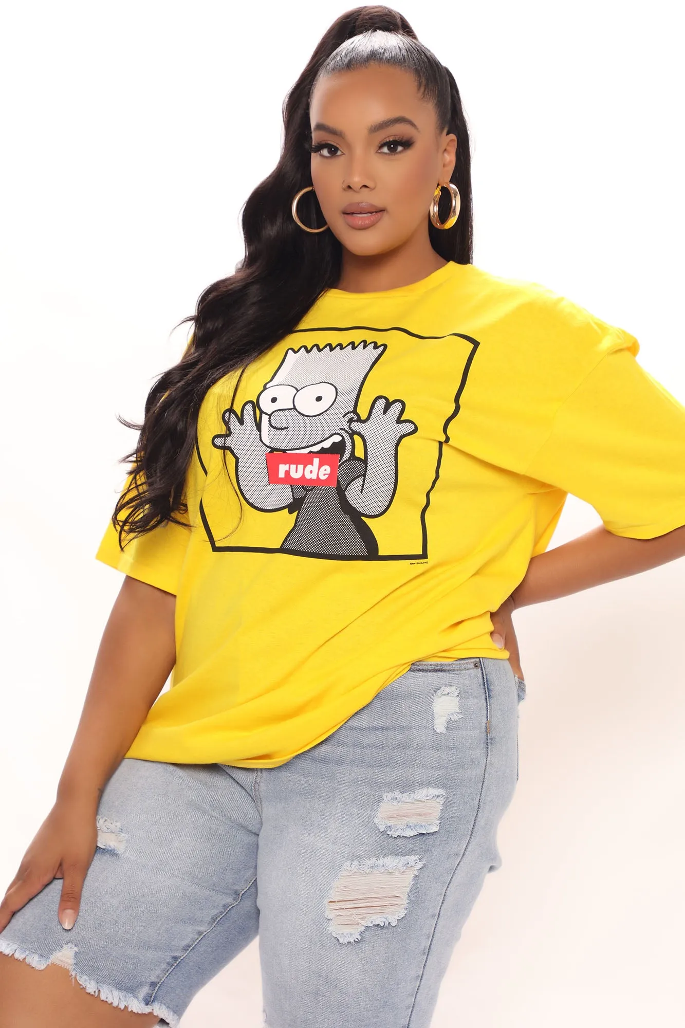 Bart Simpson Eat My Shorts Tee - Yellow