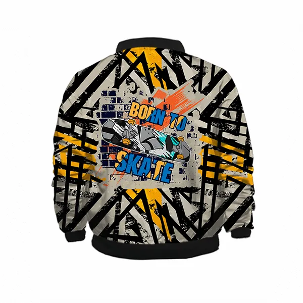 Born To Skate Kids Bomber Jacket