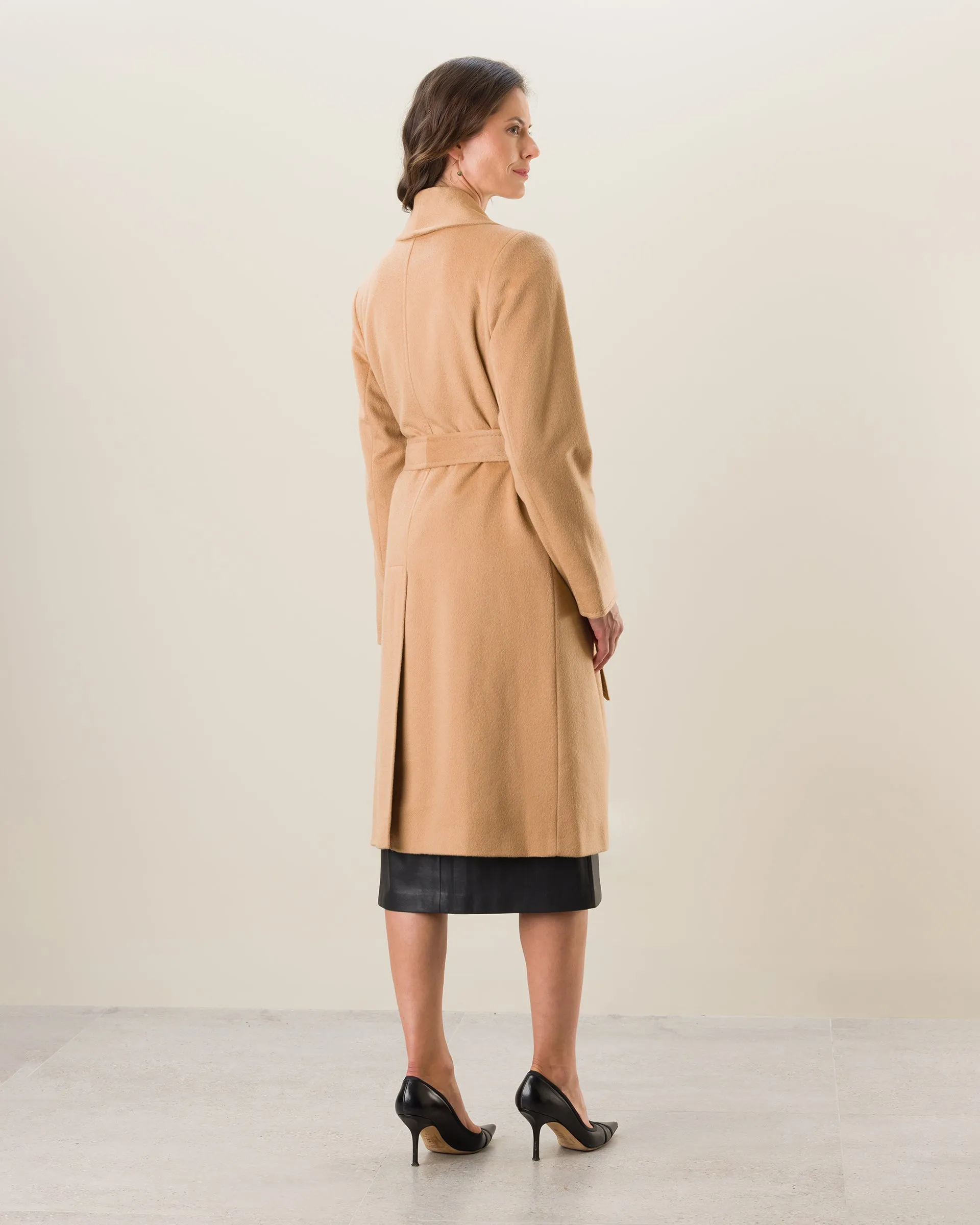 Carmela Belted Wrap Coat