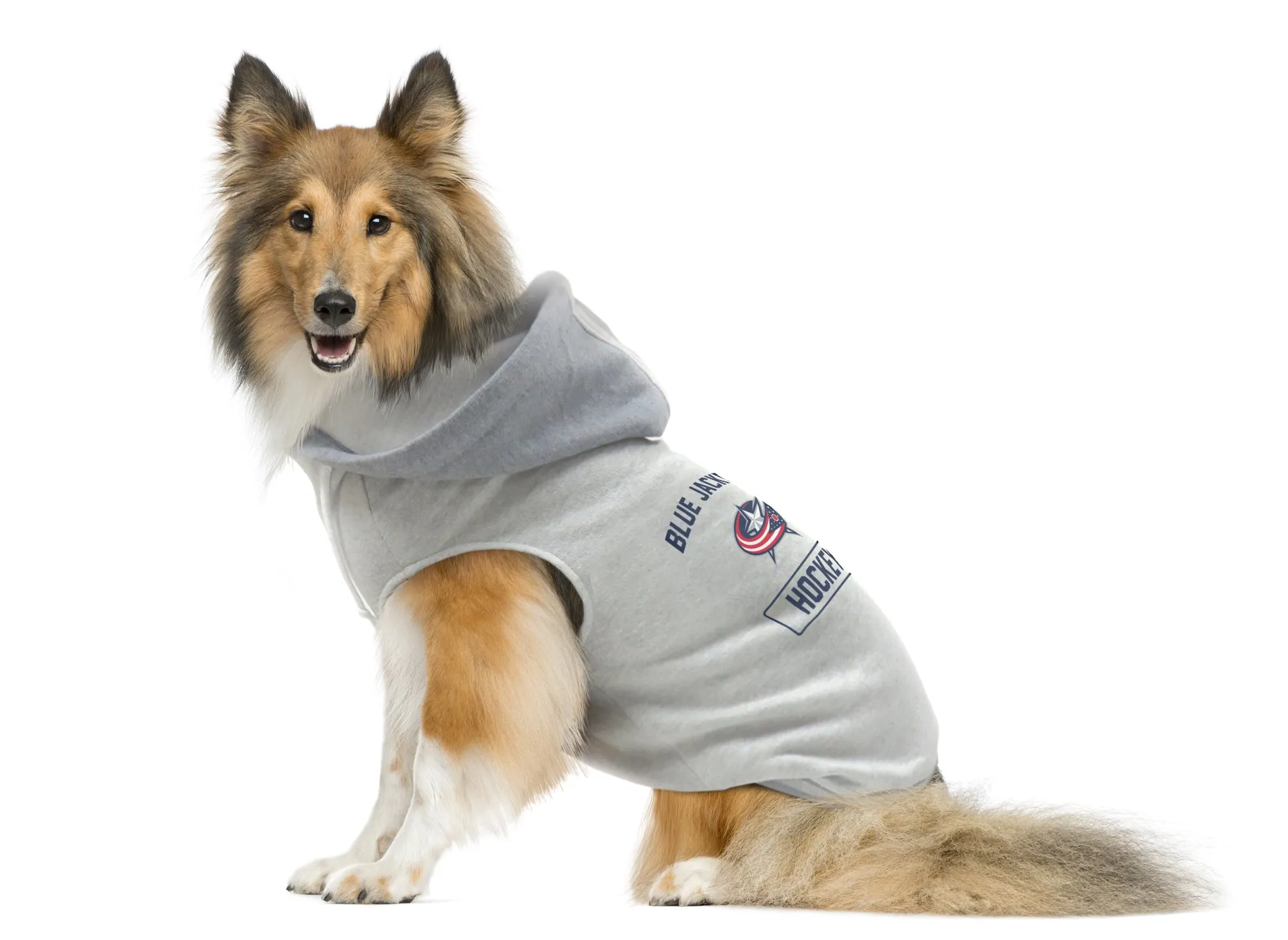 Columbus Blue Jackets Pet Hooded Crewneck Type