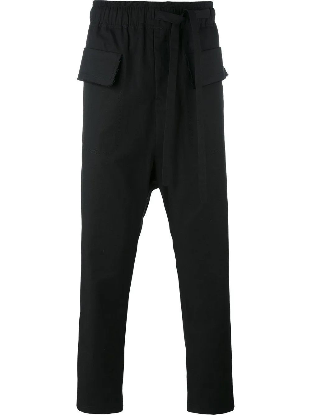 Crispy Cotton Drawstring Trousers