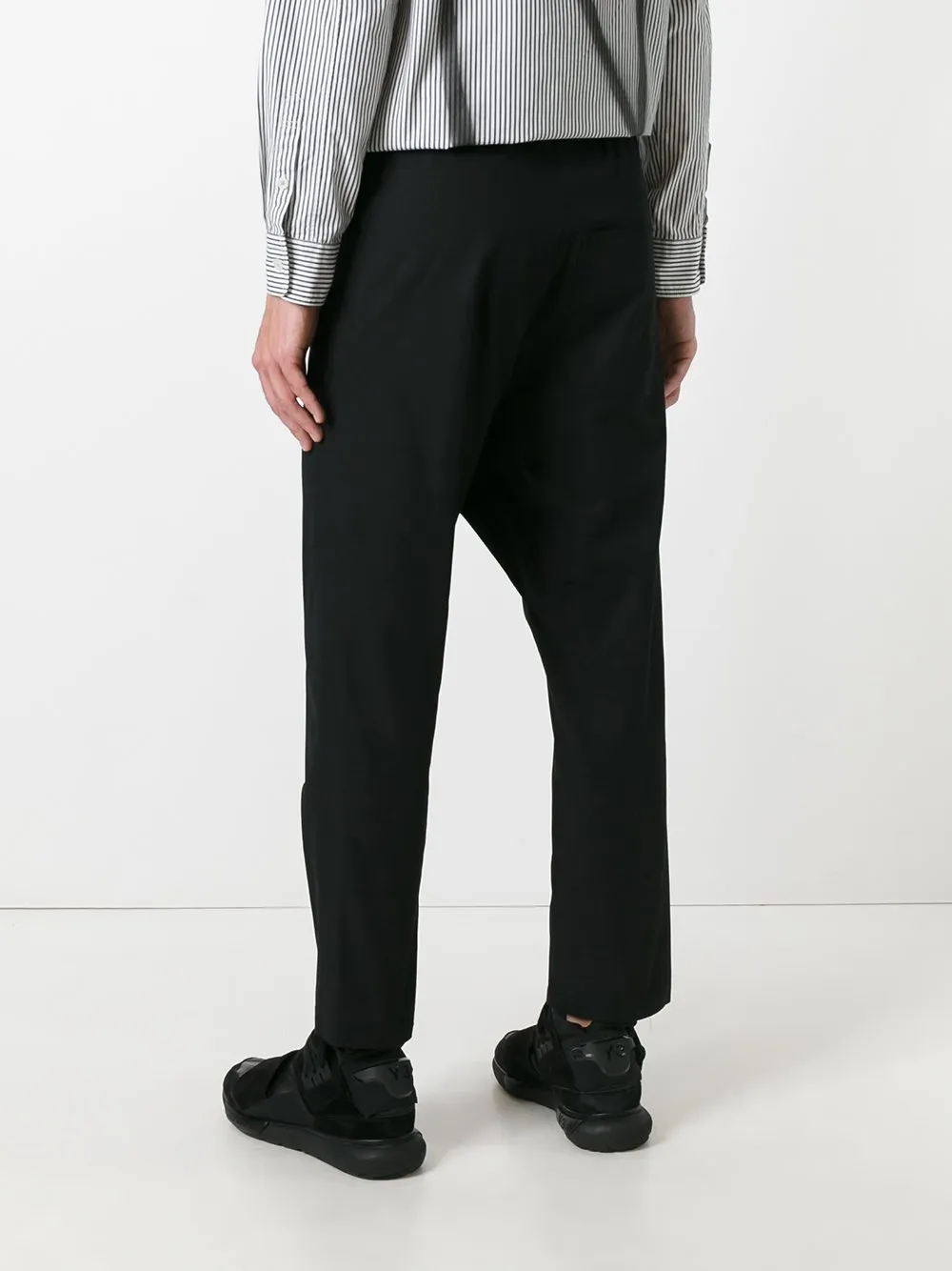 Crispy Cotton Drawstring Trousers