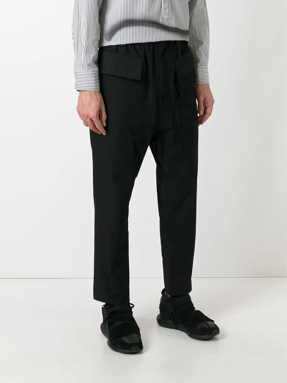 Crispy Cotton Drawstring Trousers