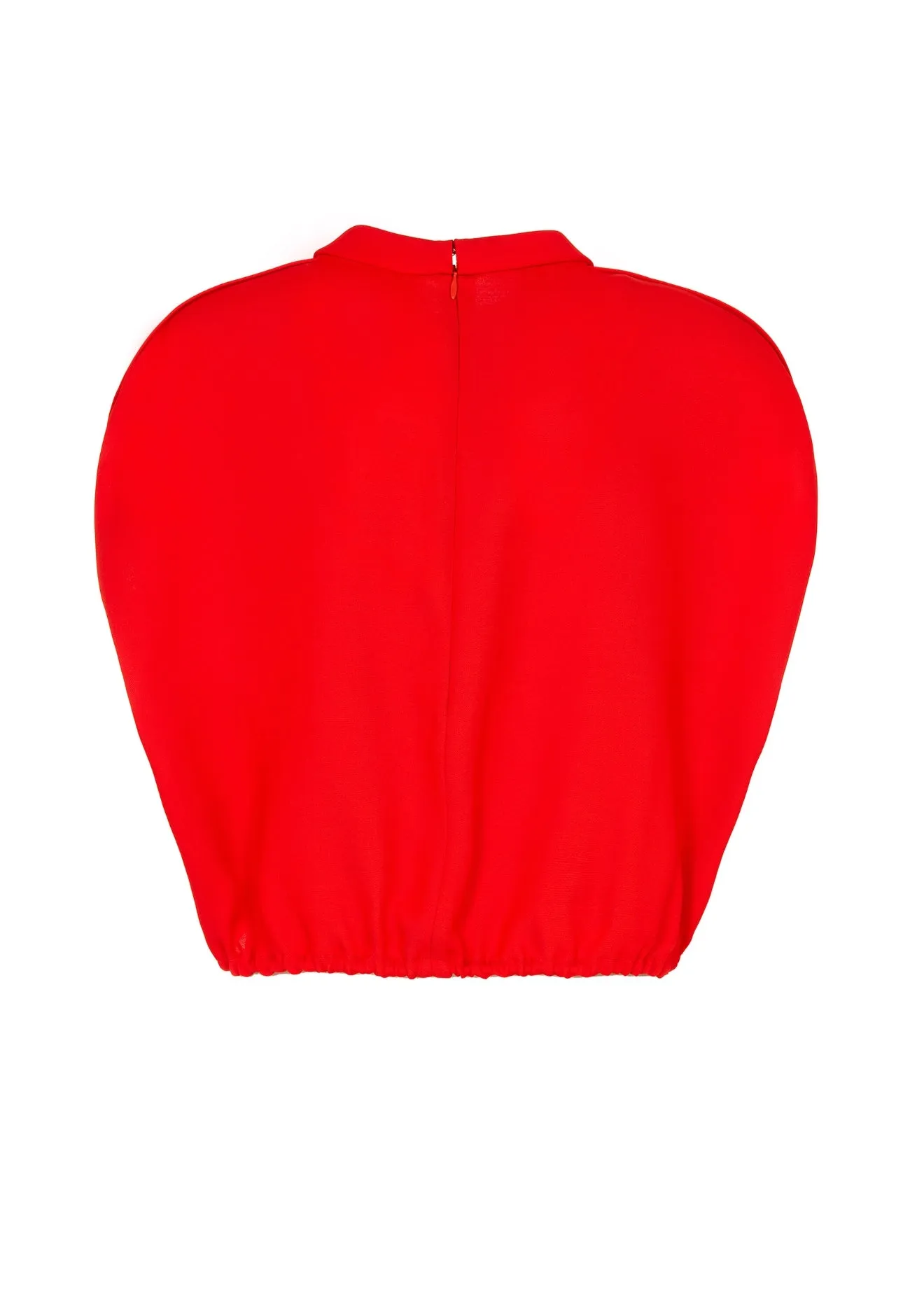 Drawstring Top in Red