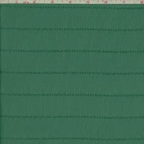 Emerald Stripe Crinkle Chiffon Fabric