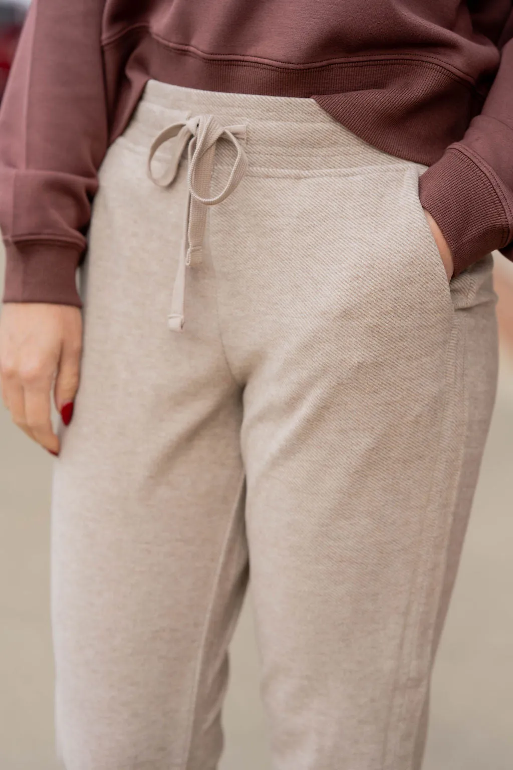 Heathered Drawstring Pants