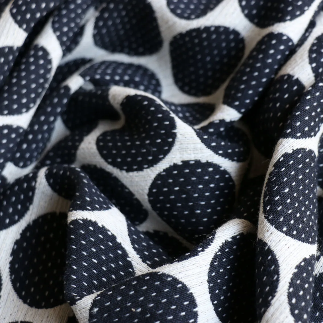 Luna Navy Spot Jacquard