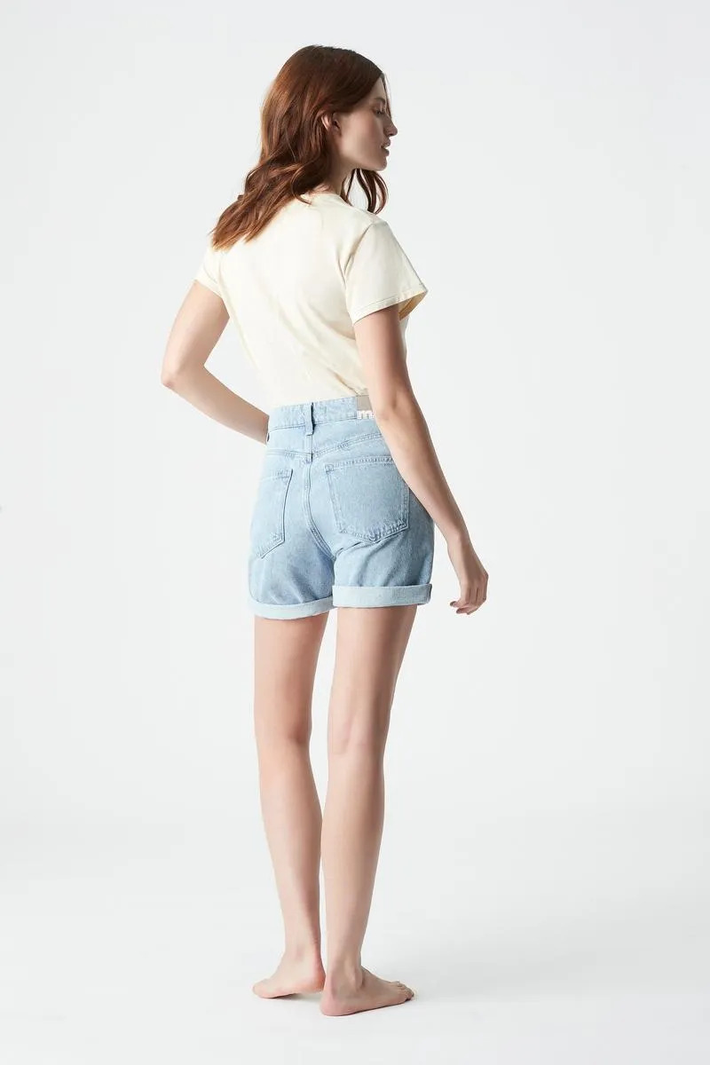 Marla Shorts - Bleached Denim