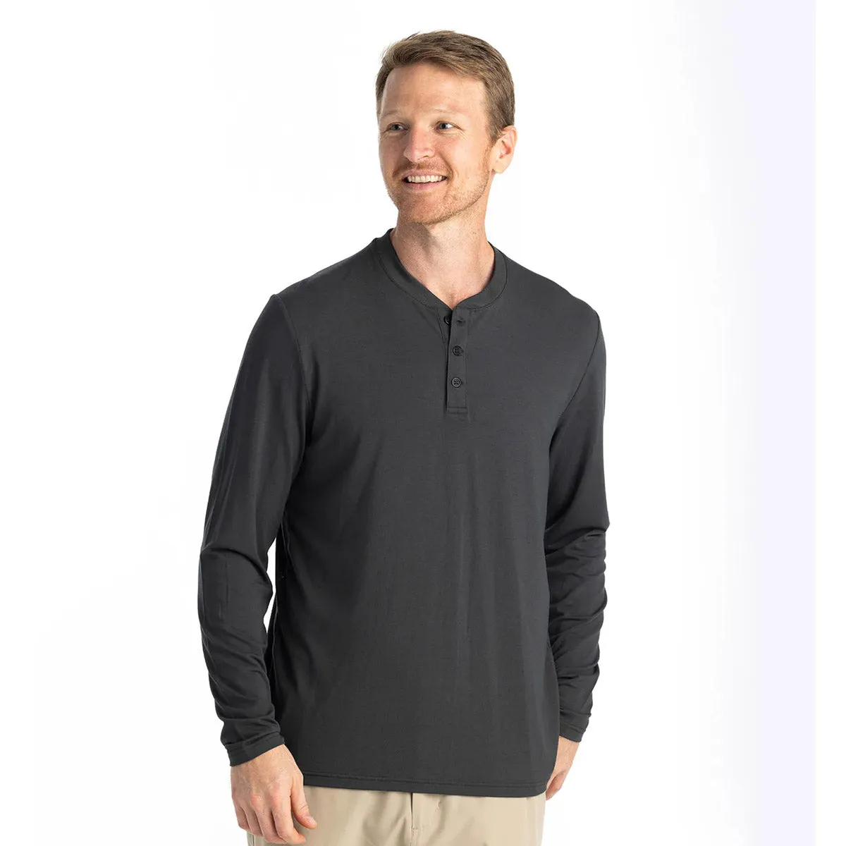 Men's Bamboo Flex Long Sleeve Henley