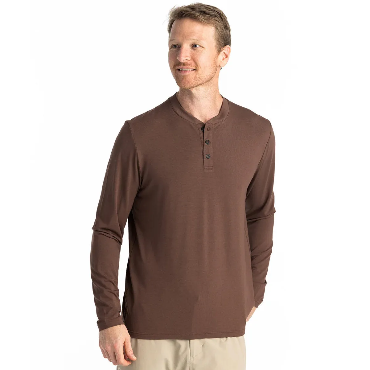 Men's Bamboo Flex Long Sleeve Henley