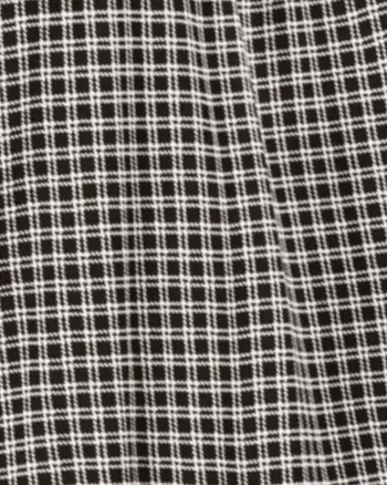 Michael Kors Women's Plus Micro Check Peasant Top Black Size 3X | Black