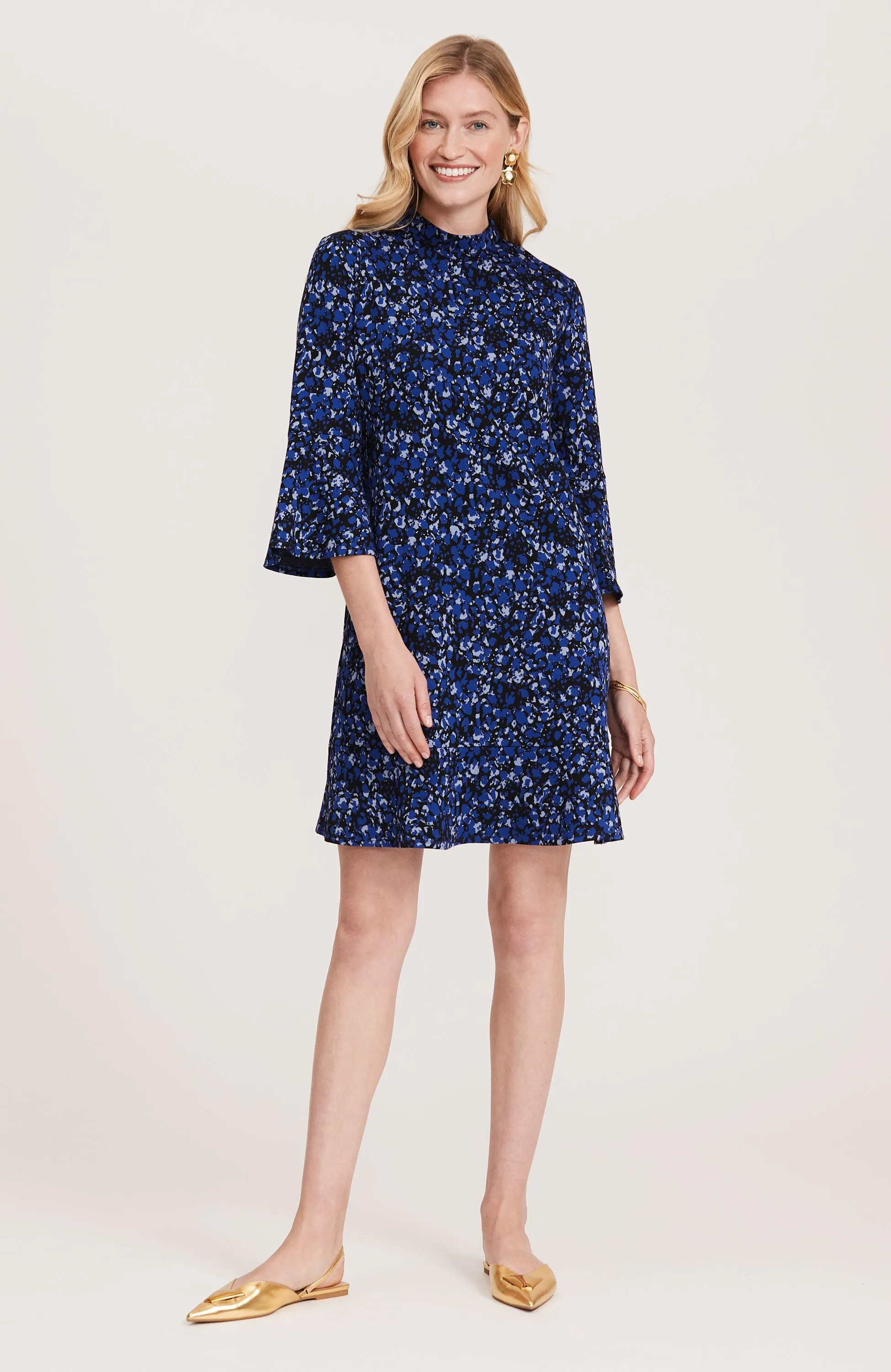 Mindy Jacquard Dress, Abstract Floral