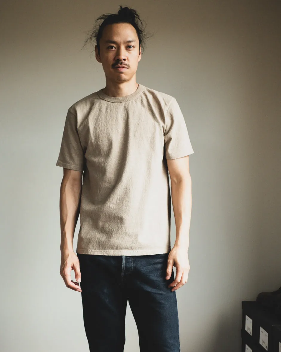 No. 8 Slub Nep Tee - Beige