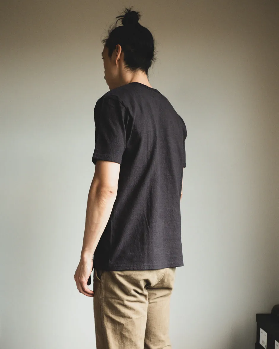 No. 8 Slub Nep Tee - Black