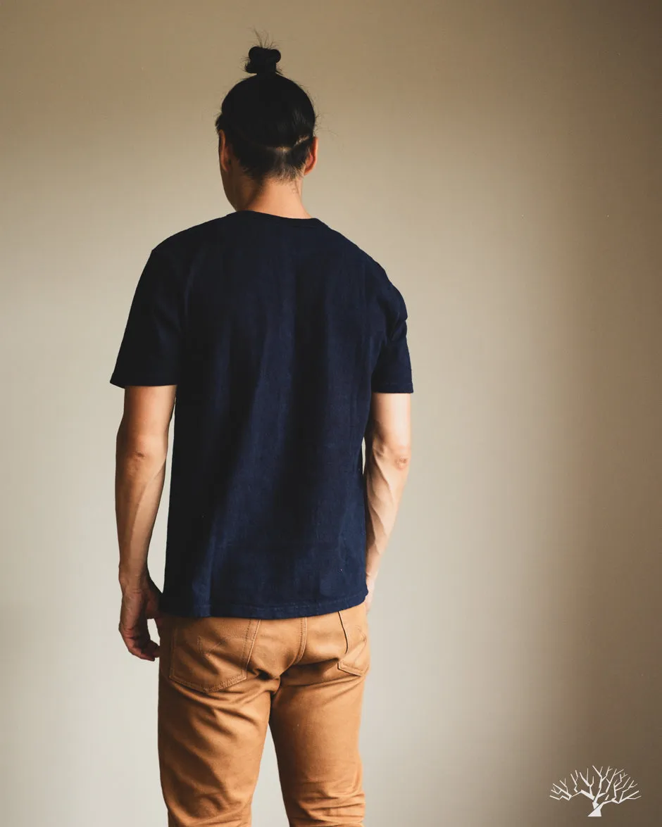 No. 8 Slub Nep Tee - Indigo