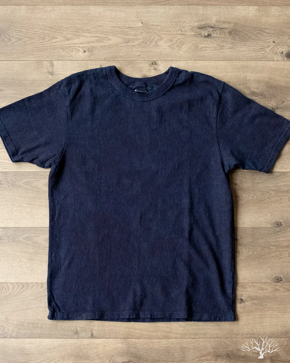 No. 8 Slub Nep Tee - Indigo