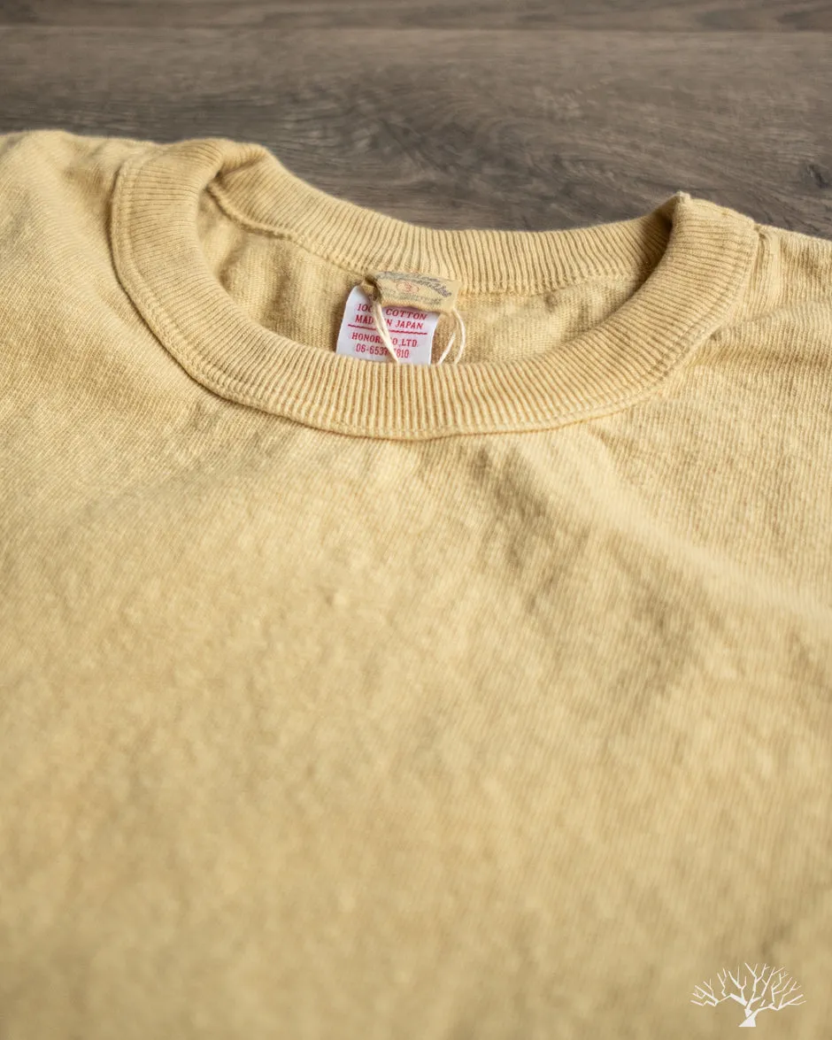 No. 8 Slub Nep Tee - Light Yellow