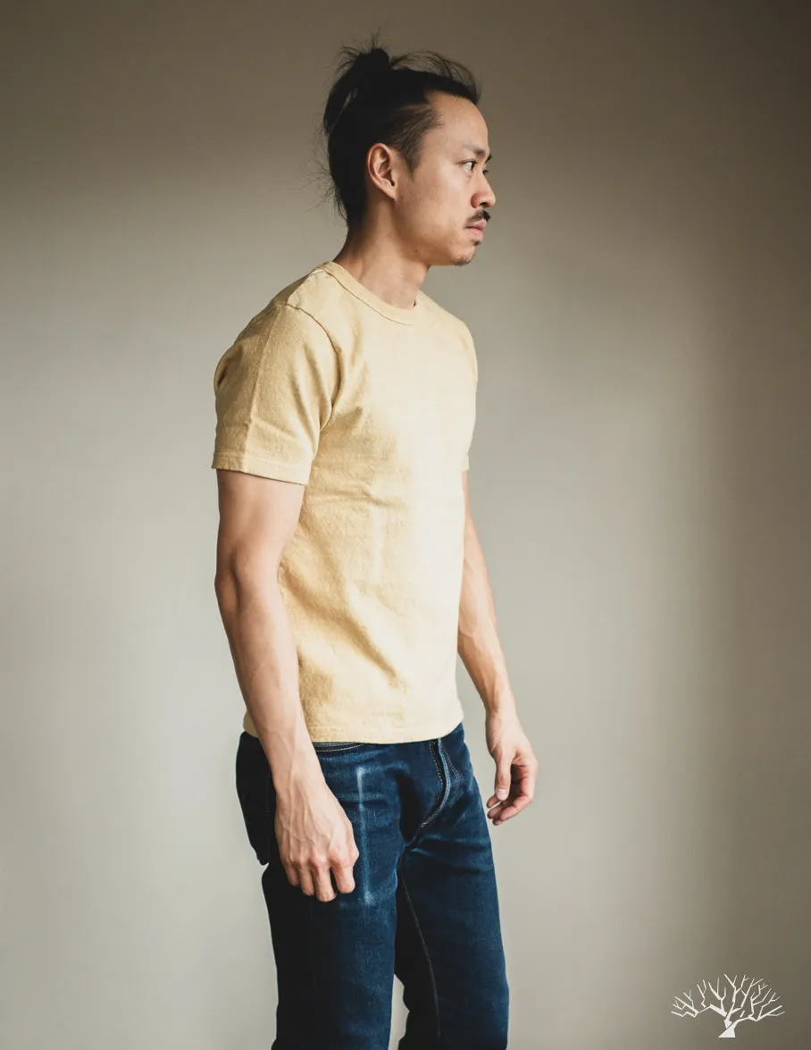 No. 8 Slub Nep Tee - Light Yellow