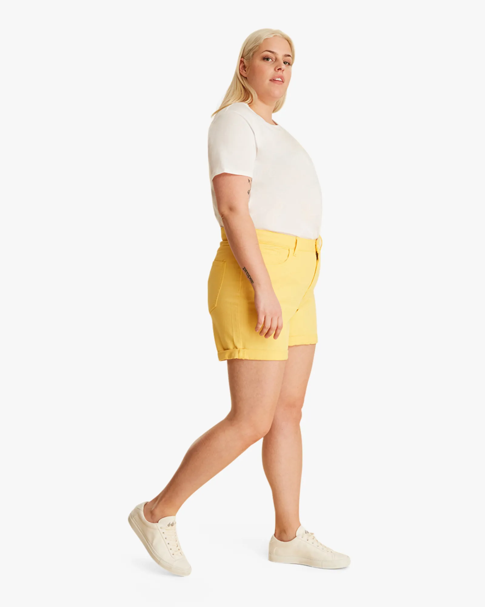 Poplar Boyfriend Short | Yellow