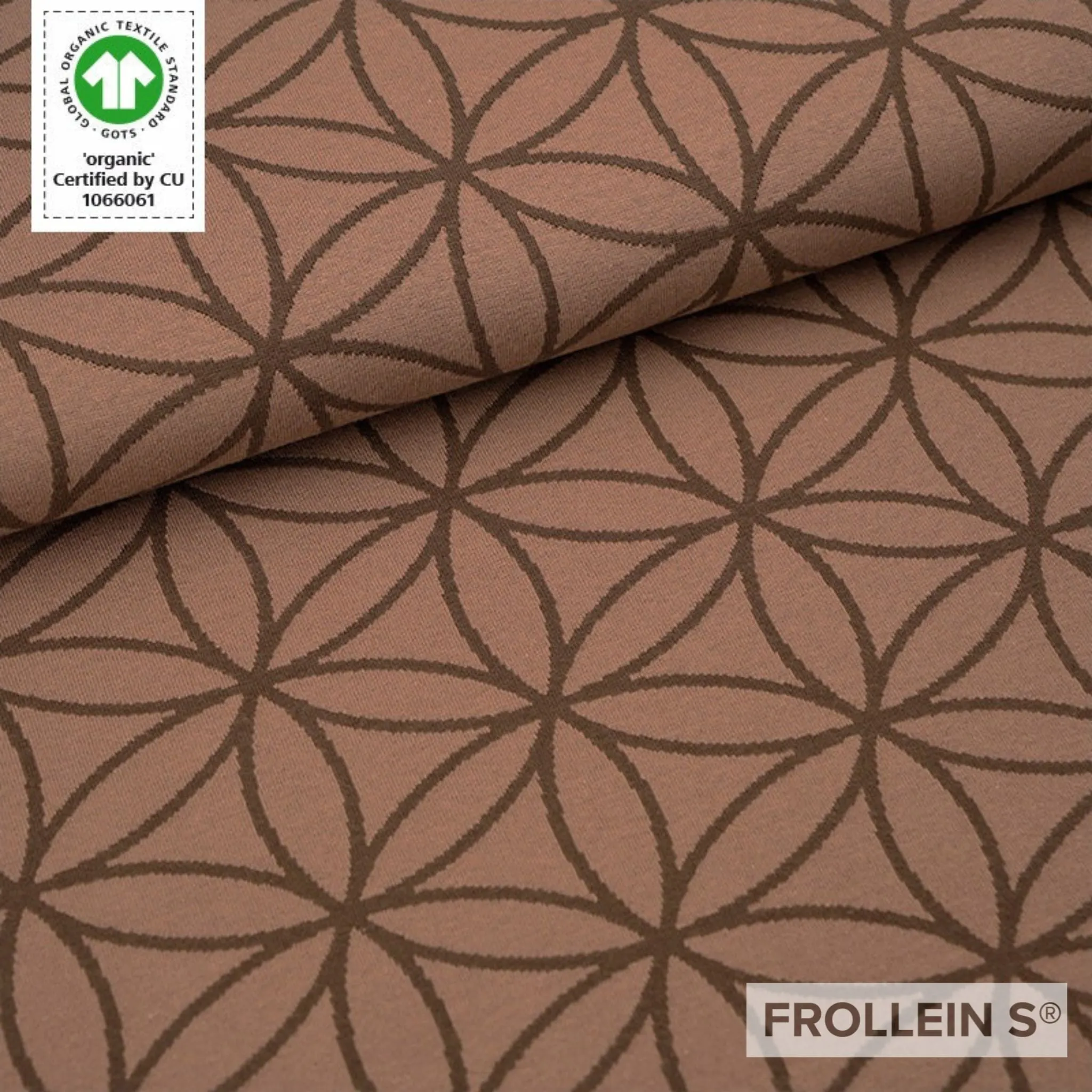 Pre-Order - Organic Jacquard Fabric - Flower of Life