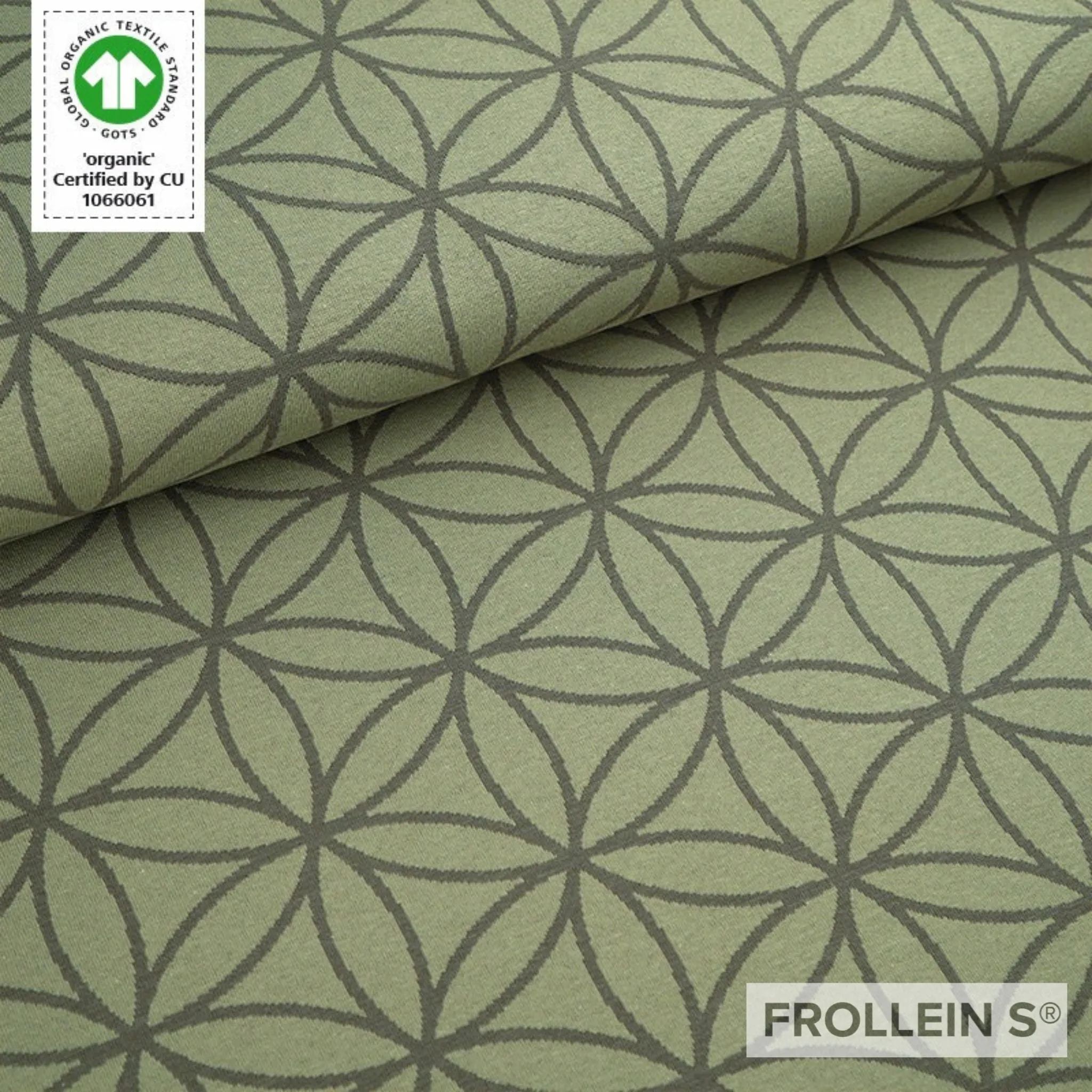 Pre-Order - Organic Jacquard Fabric - Flower of Life