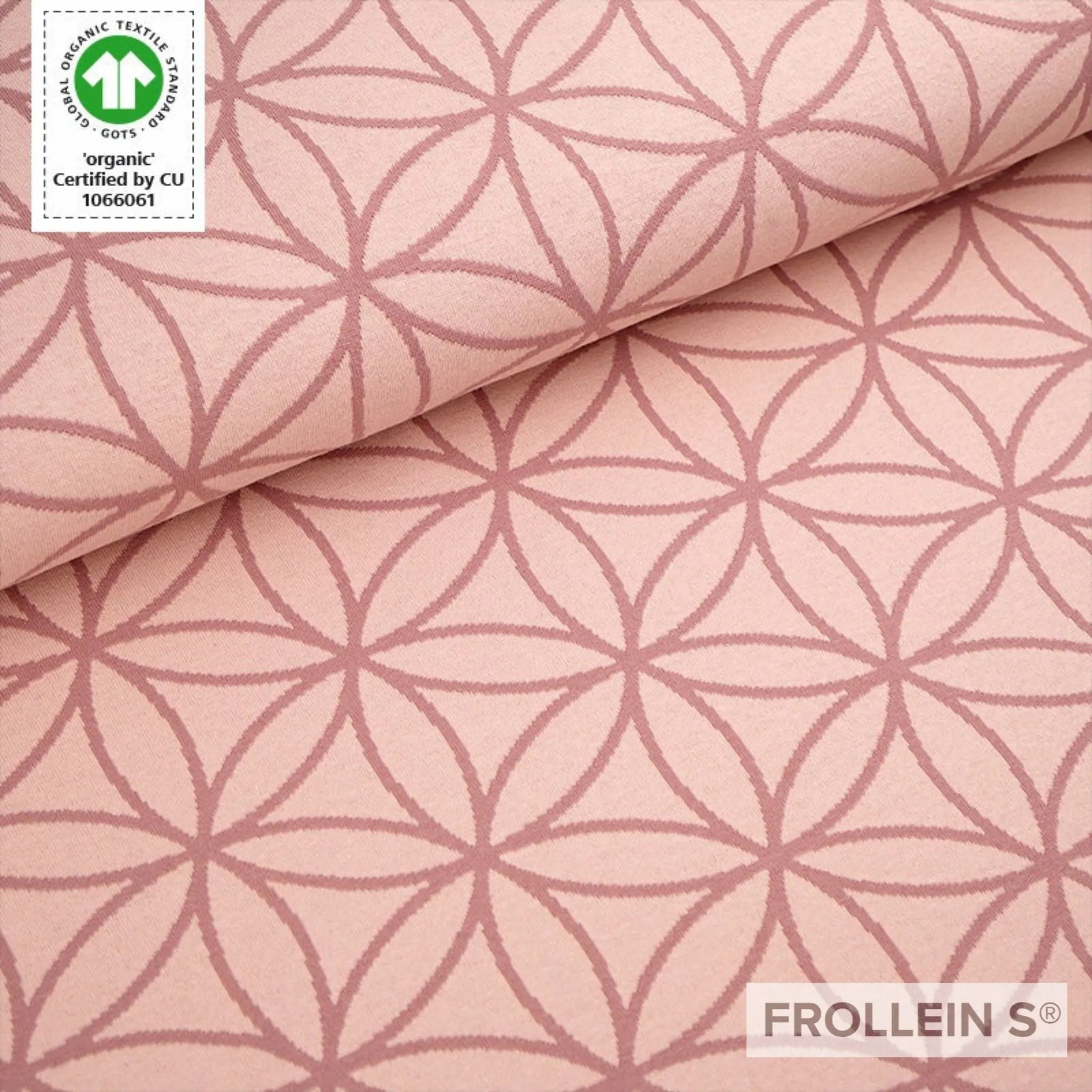 Pre-Order - Organic Jacquard Fabric - Flower of Life