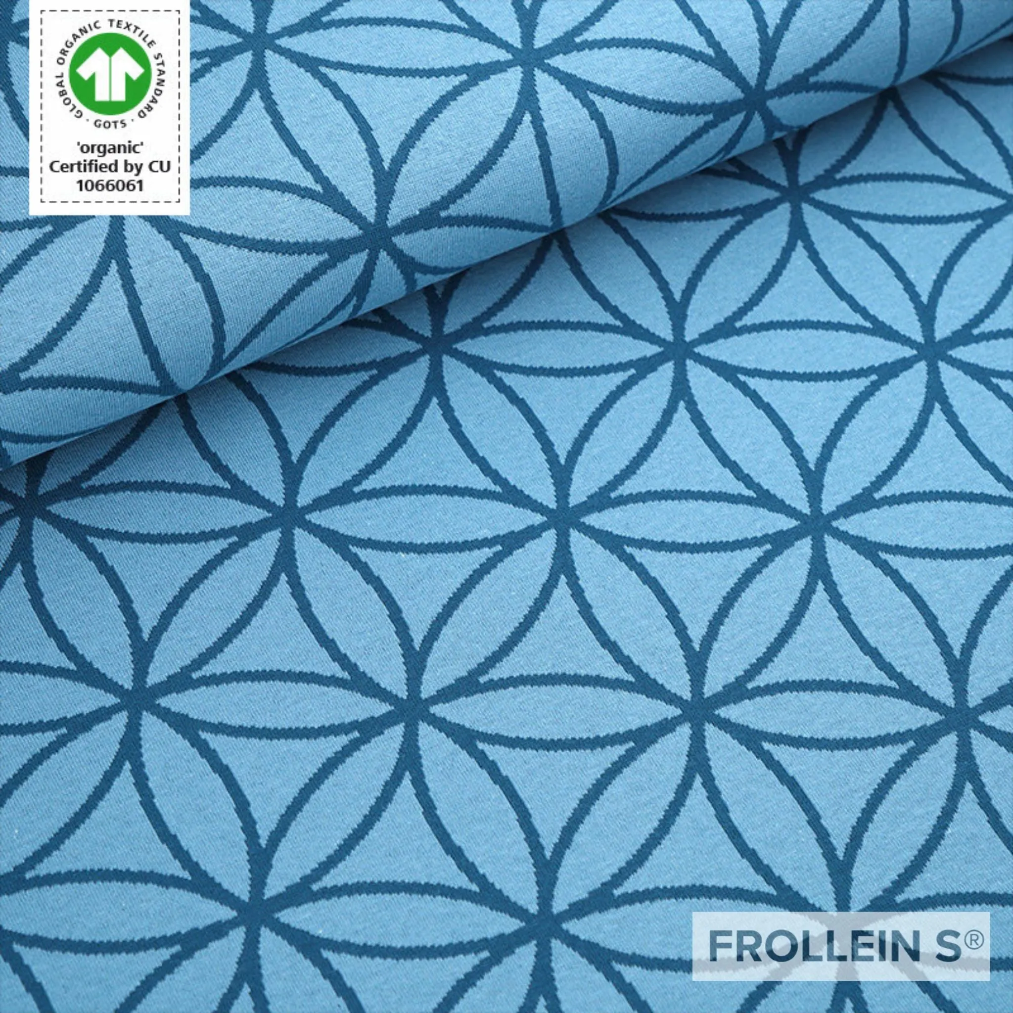 Pre-Order - Organic Jacquard Fabric - Flower of Life