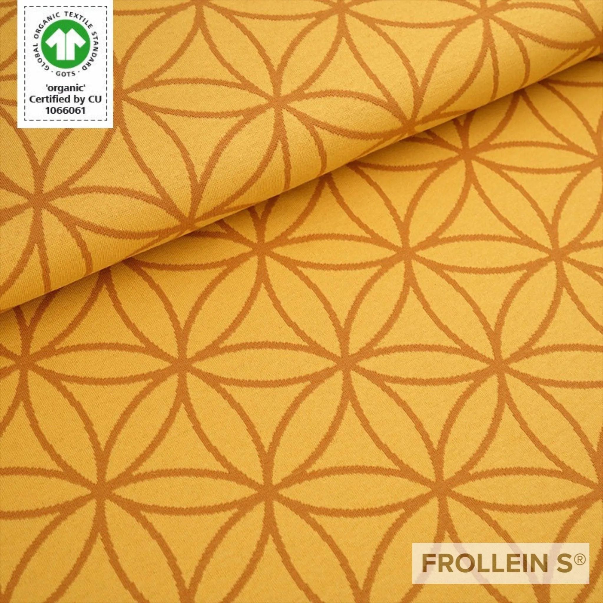 Pre-Order - Organic Jacquard Fabric - Flower of Life