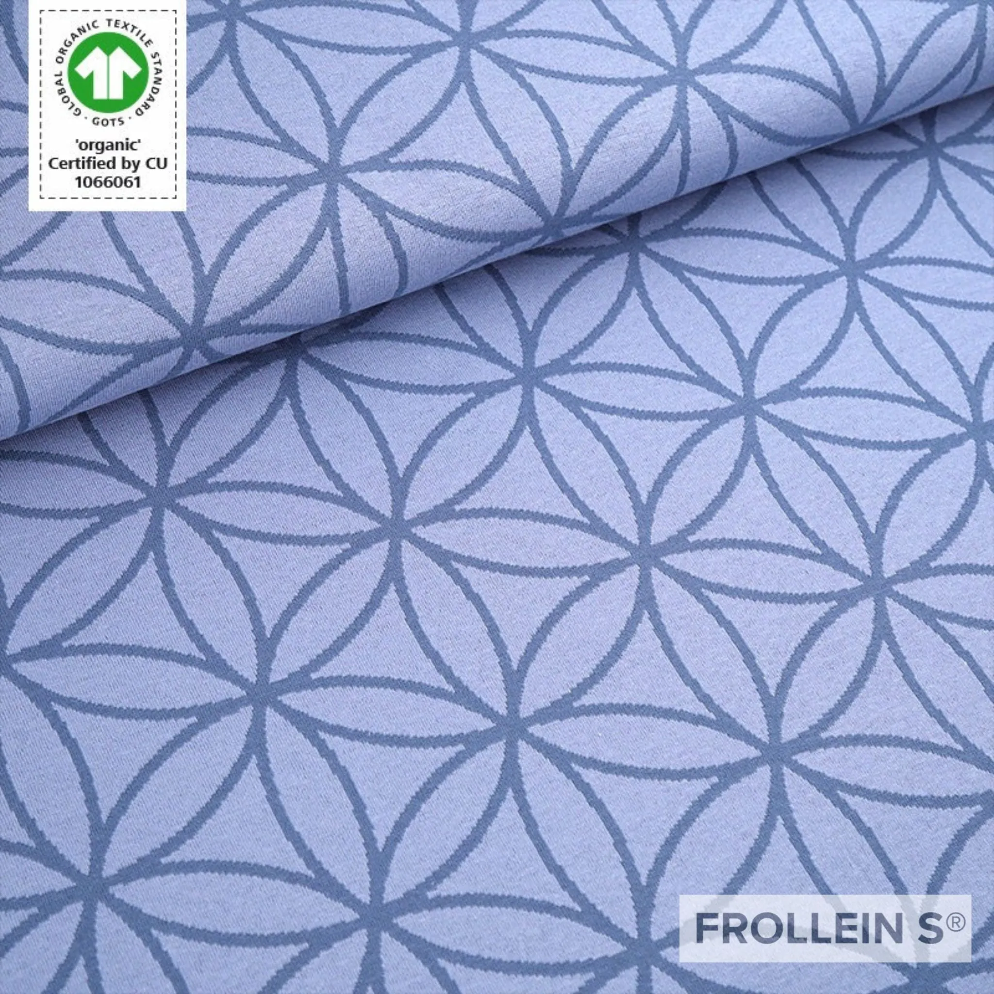 Pre-Order - Organic Jacquard Fabric - Flower of Life