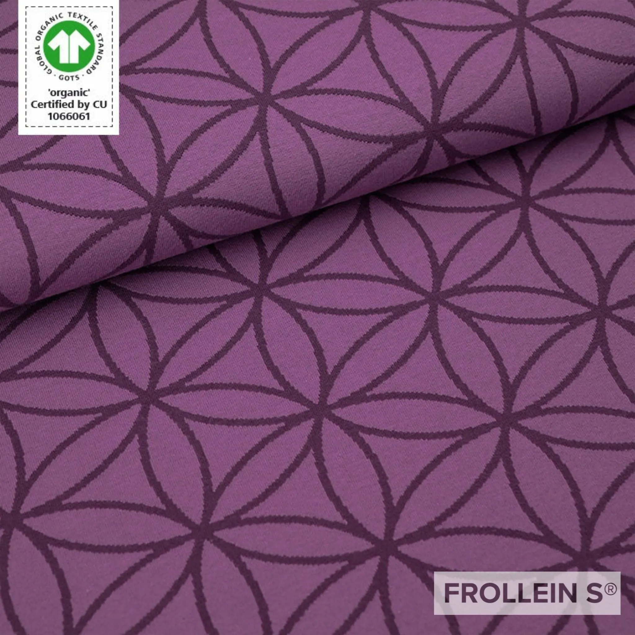 Pre-Order - Organic Jacquard Fabric - Flower of Life