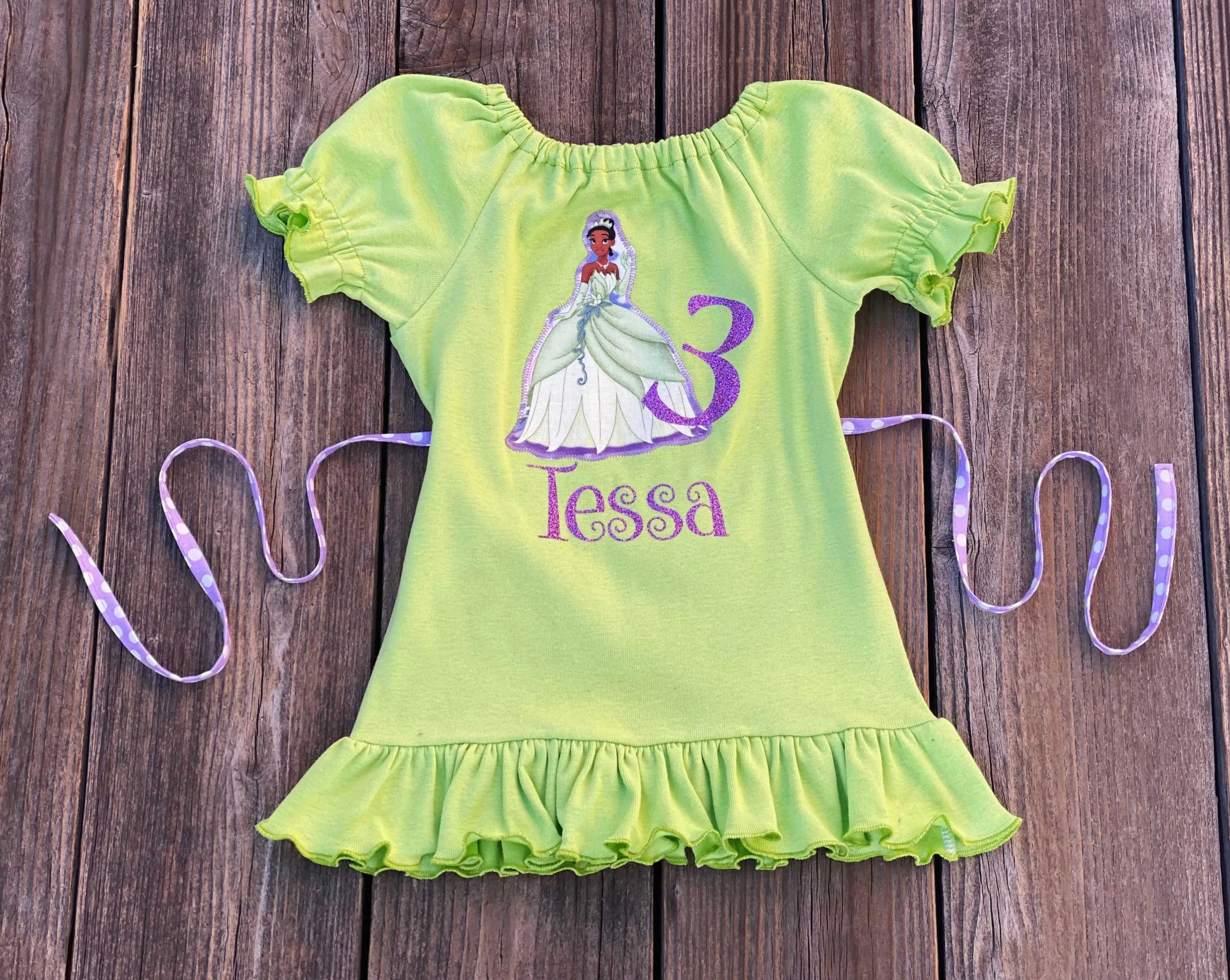 Princess Tiana Birthday Top