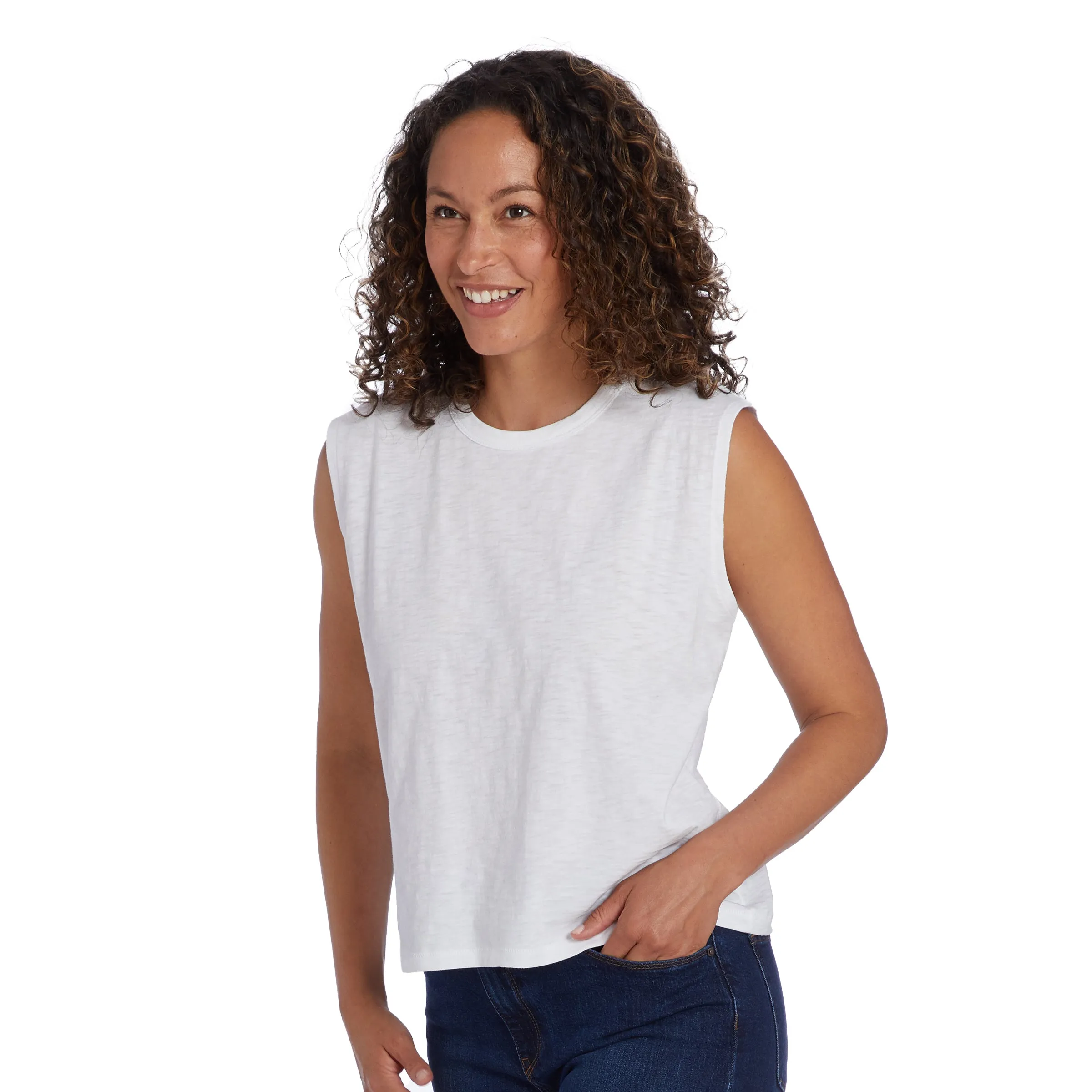 Relaxed Slub Tank Tee