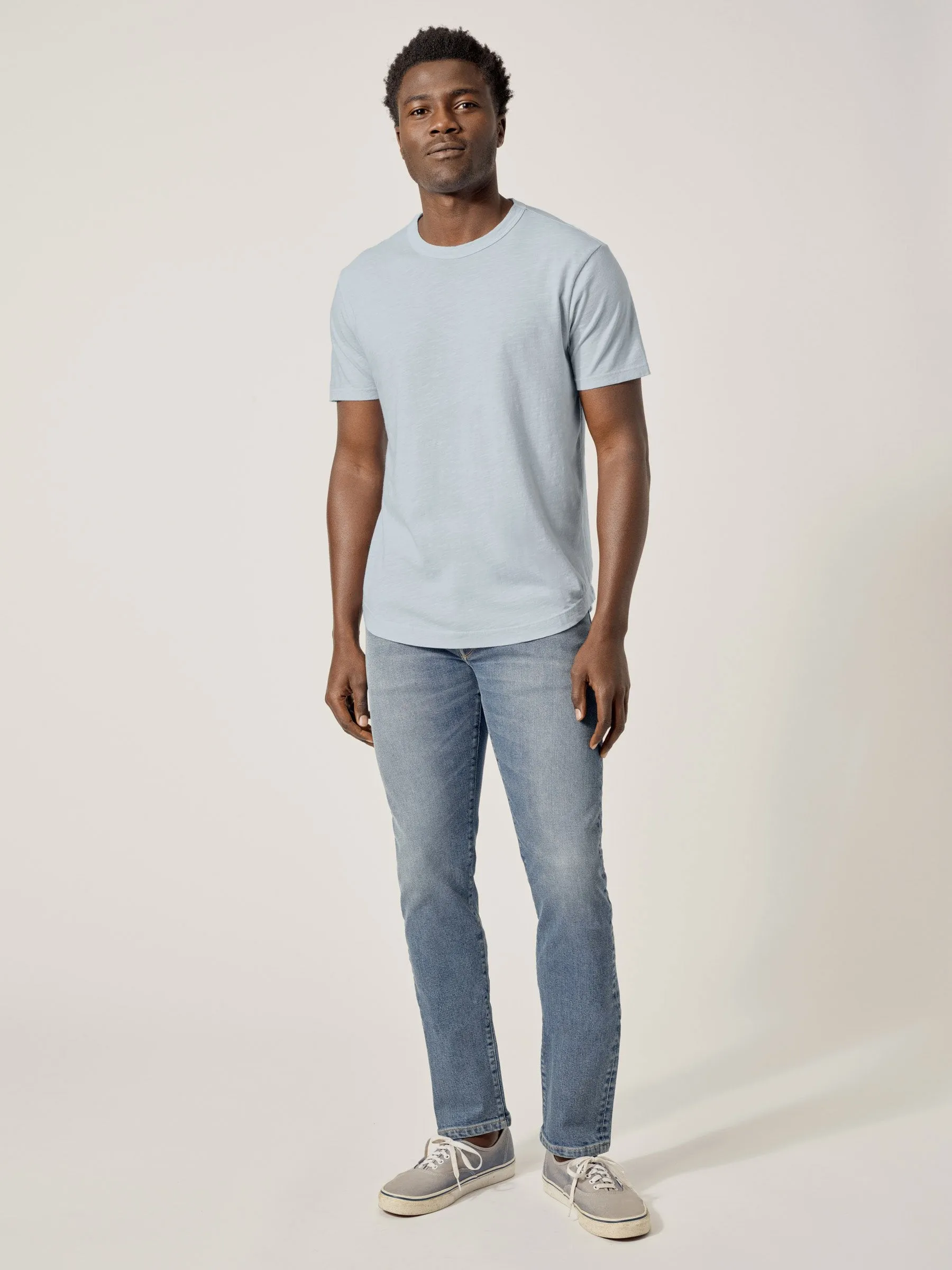 Riviera Slub Curved Hem Tee