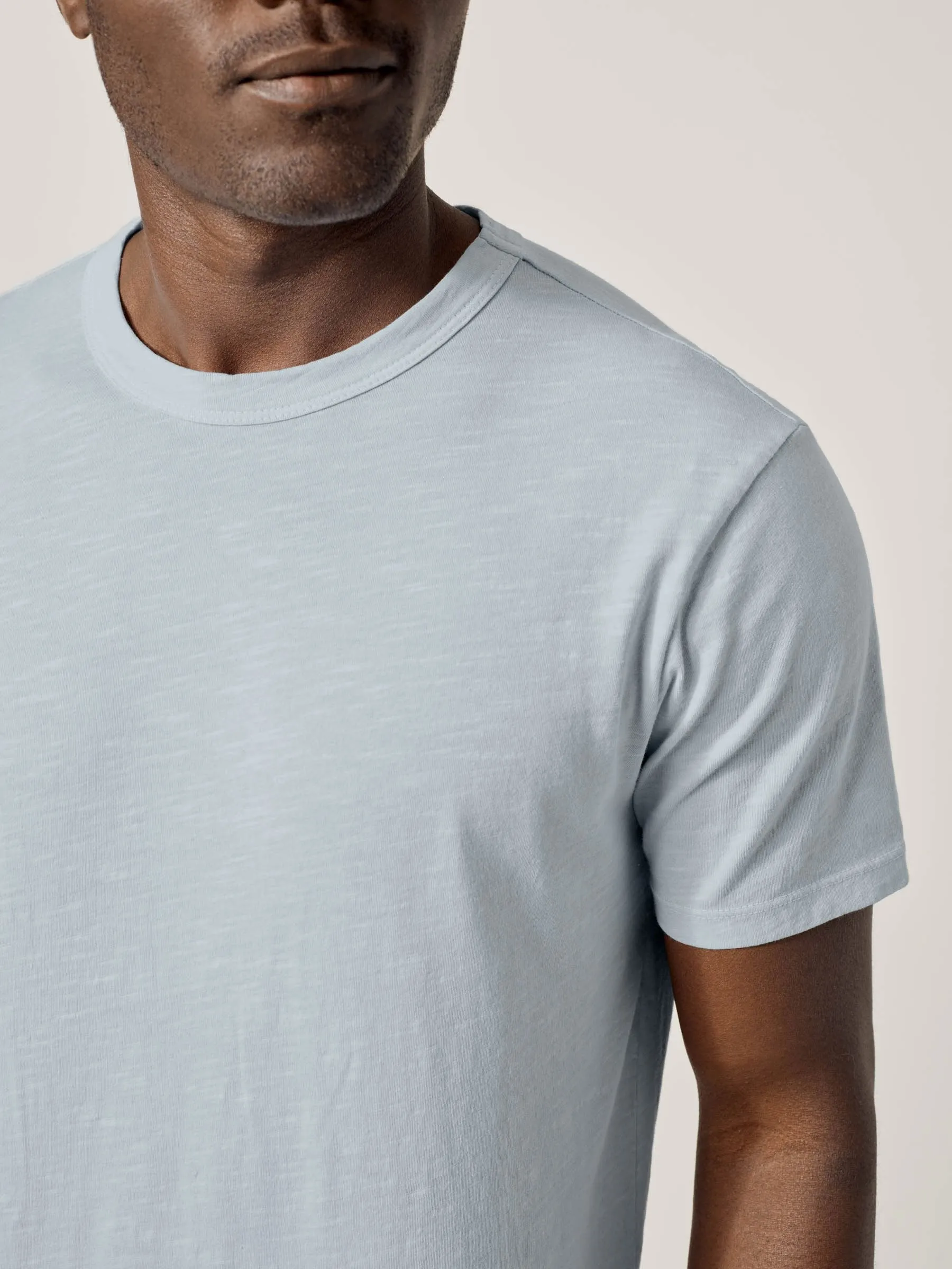 Riviera Slub Curved Hem Tee