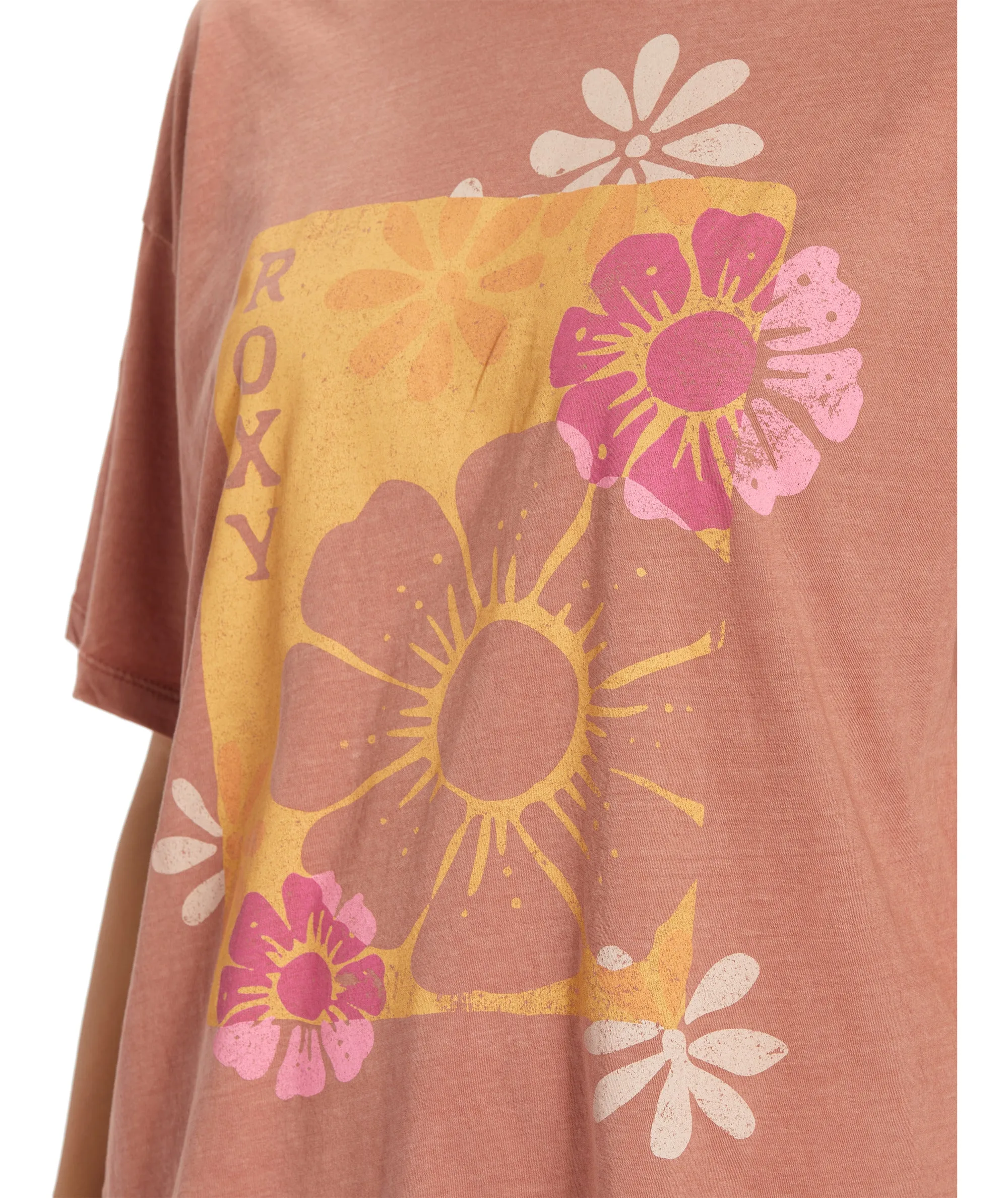 Roxy Florals Tee-Cedar Wood