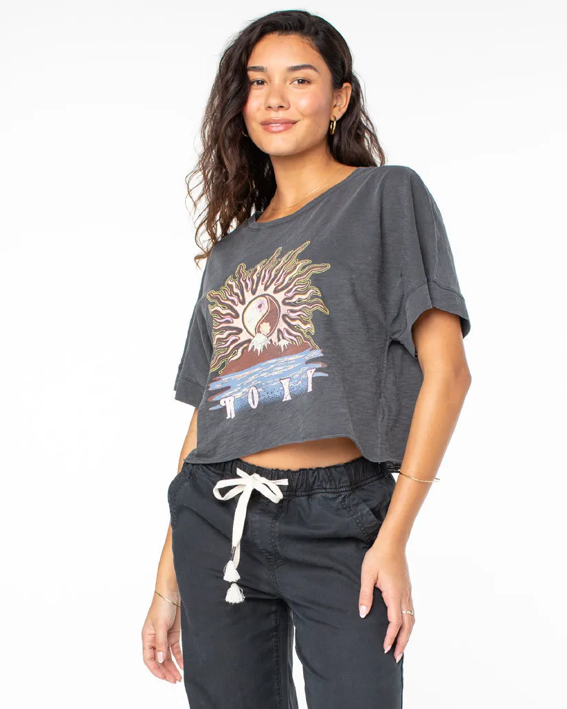 Roxy Free Spirit Tee-Phantom