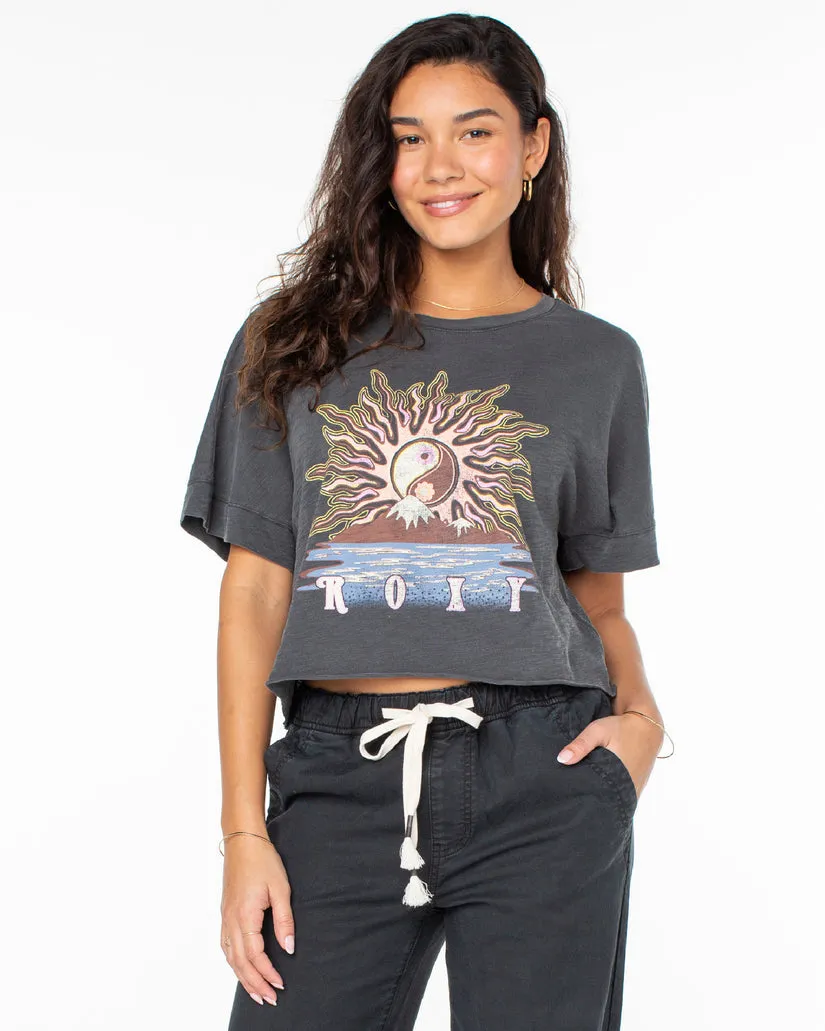 Roxy Free Spirit Tee-Phantom