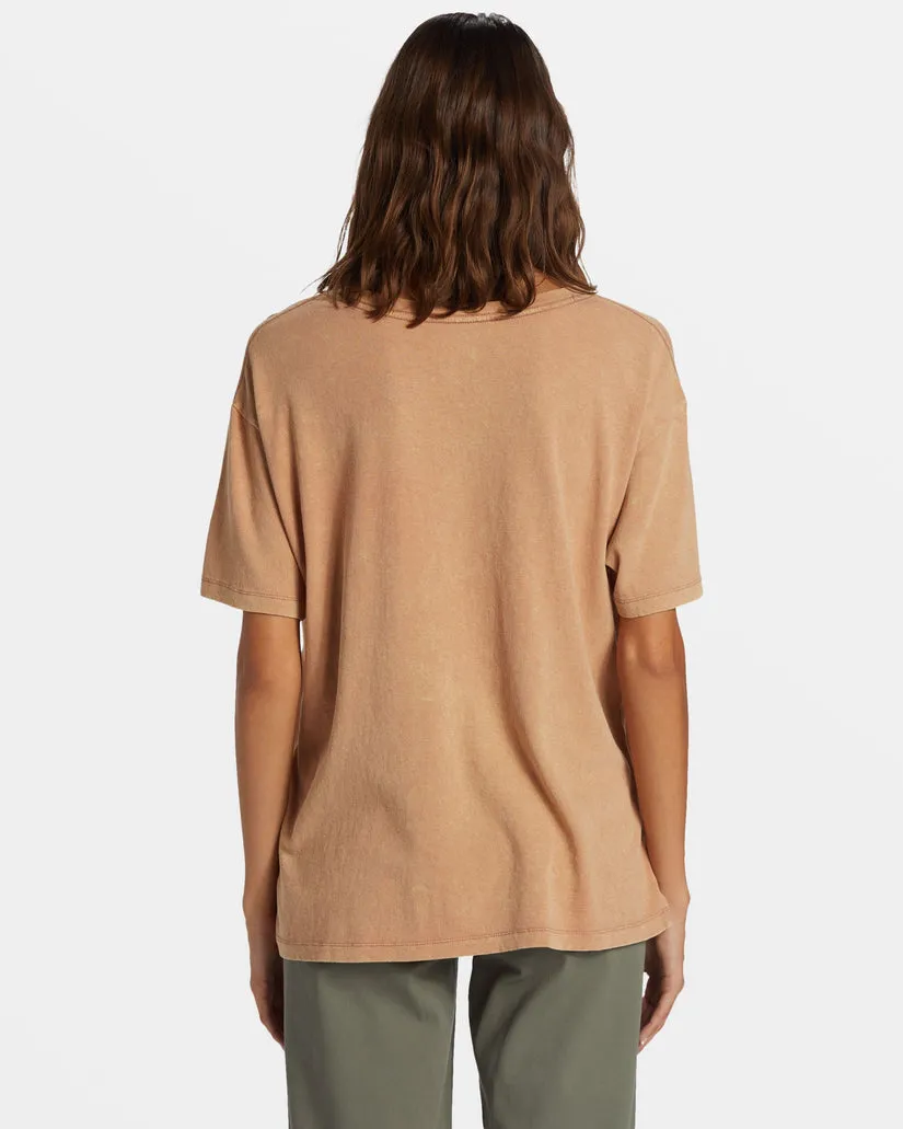 Roxy Morockin Tee-Camel