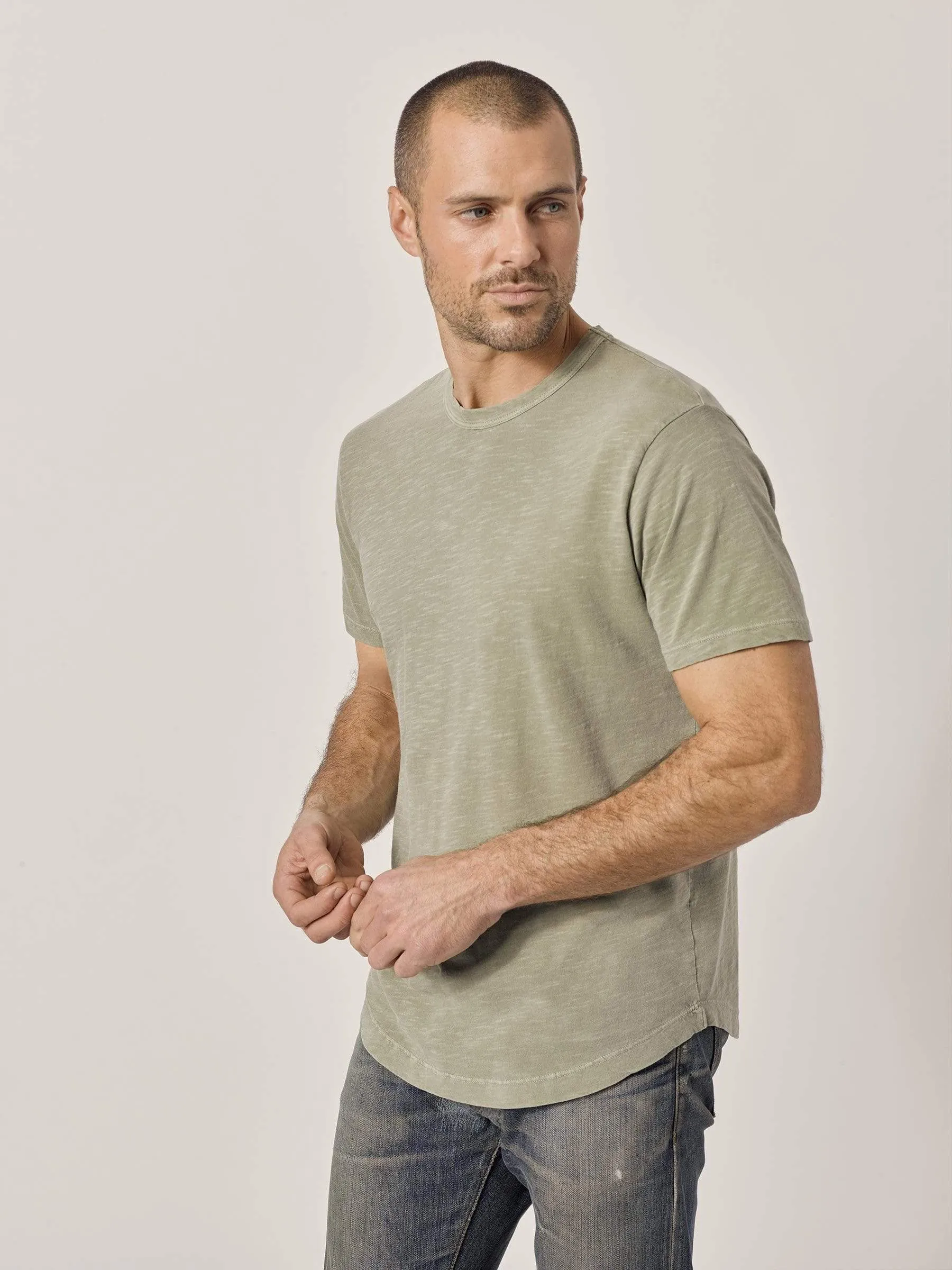 Sergeant Slub Curved Hem Tee