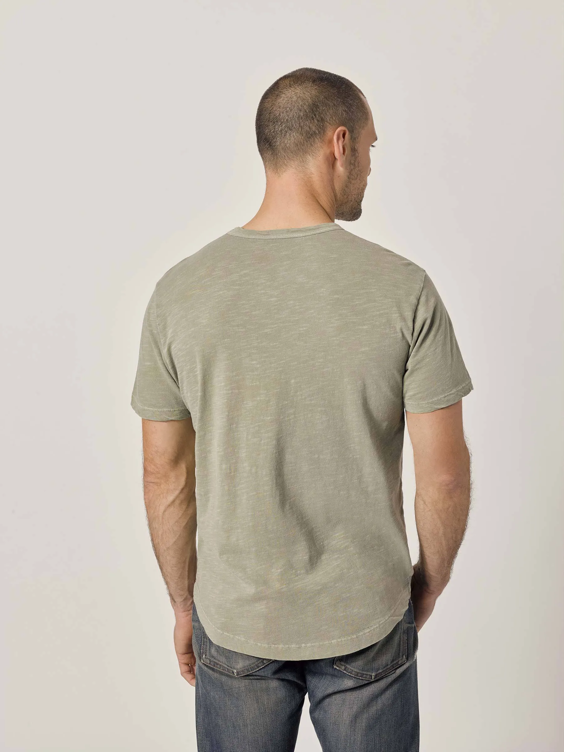 Sergeant Slub Curved Hem Tee