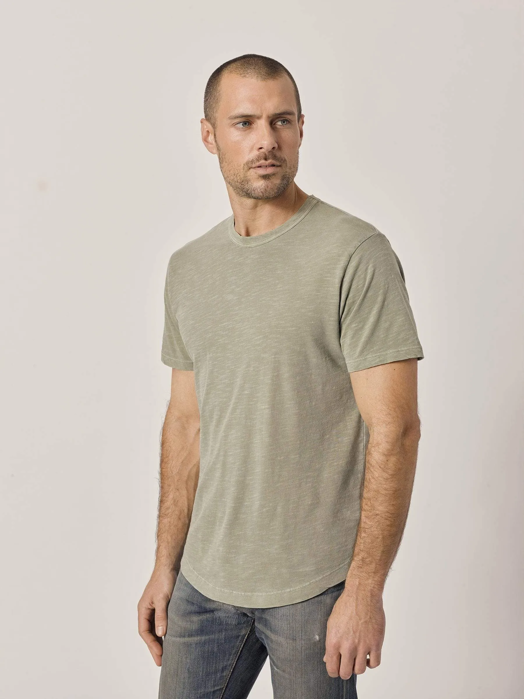 Sergeant Slub Curved Hem Tee