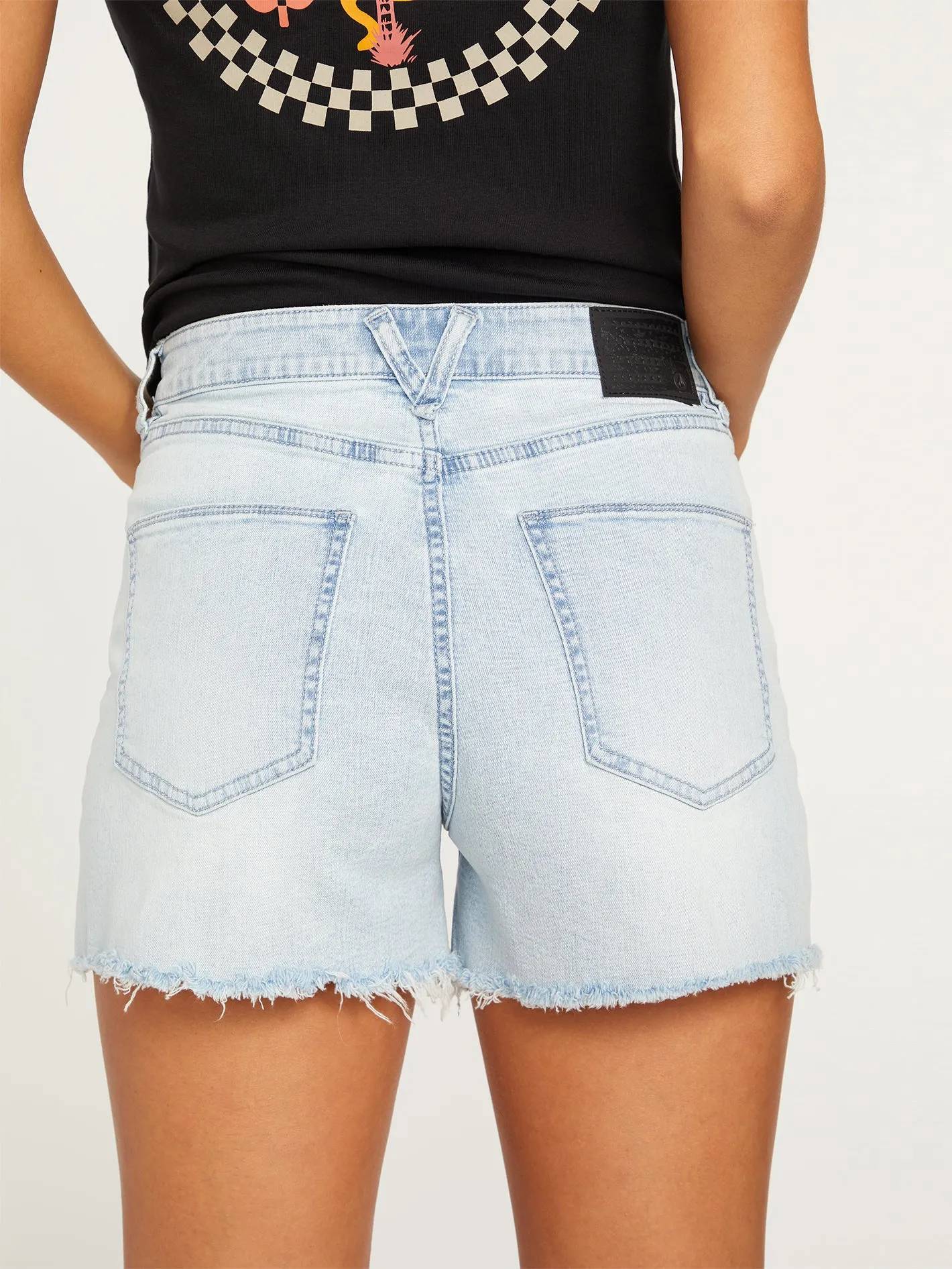 Stone Step High Rise Shorts - Allover Stone Light