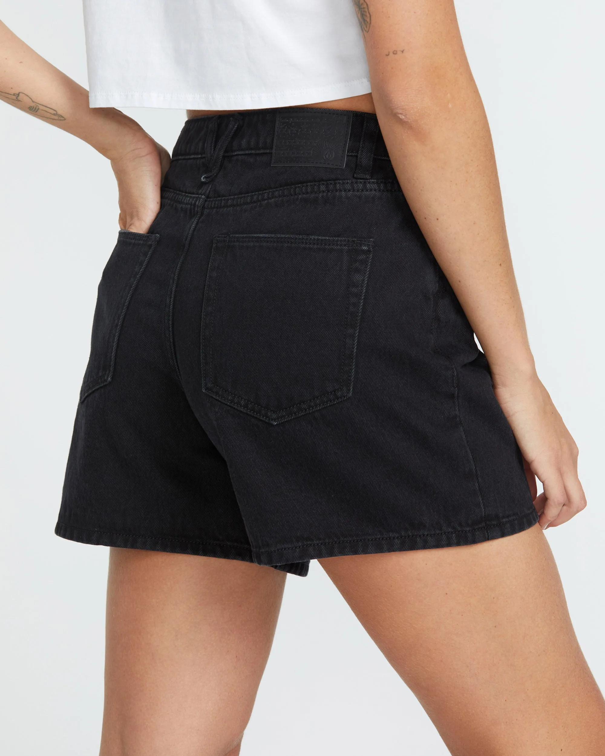 Stoned Boyfriend Short - BLACK