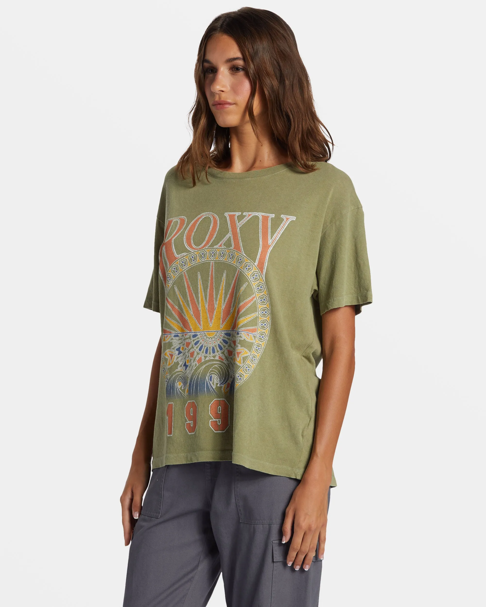 Surfs Up T-Shirt - Oil Green